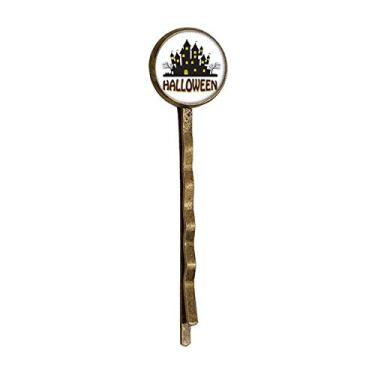 Imagem de Castelo de Horror Happy Halloween Retro Metal Hair Bobby Pin Headwear