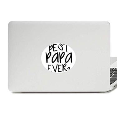 Imagem de Bless Father Best Papa Ever Palavras Vinil Emblema Gráfico Laptop Adesivo Notebook Decalque