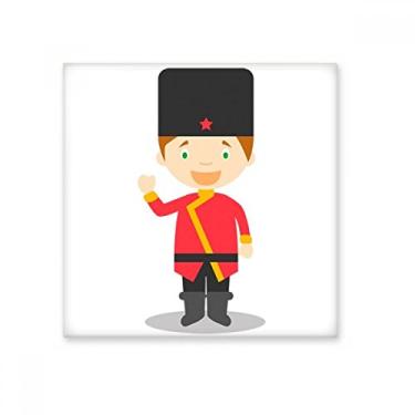 Imagem de Rússia desenho animado Art Deco presente moderno azulejo de cerâmica brilhante decalque pedra adornada tijolo vitrificado