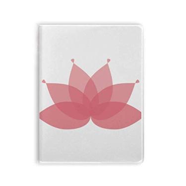 Imagem de Caderno de flores de lótus rosa com capa macia para diário