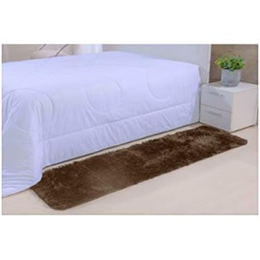 Imagem de Tapete Passadeira Peludo, Felpudo Quarto e Sala Antiderrapante 1,0m x 0,50m