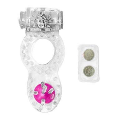 Imagem de ANEL VIBRADOR COM PÉROLA TRANSPARENTE