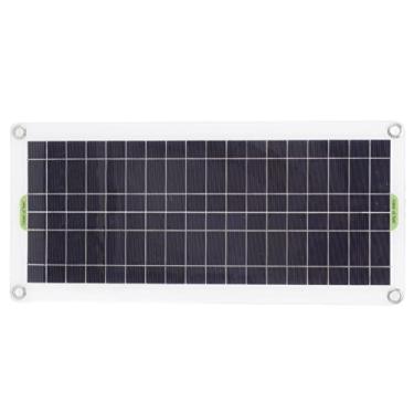 Imagem de Painel solar de 30 w, carregador solar portátil com 2 usb para camping, para carro doméstico barco viagem celular mp3 pad, carregador portátil de painel solar para celular portátil (#3)
