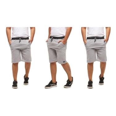 Imagem de Kit 3 Bermudas Basica de Moletom Wooks Sport Fit-Masculino