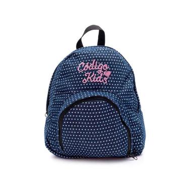 Imagem de MOCHILA JEANS POÁ CÓDIGO KIDS-Unissex