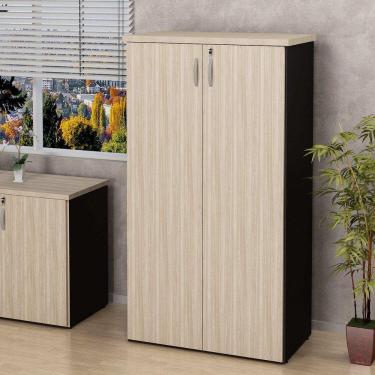 Imagem de Armário Multiuso Alto Para Escritório 2 Portas Carvalho