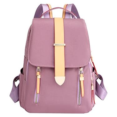Imagem de Mochila bolsa para mulheres mochilas moda couro bolsa de mão e bolsas de ombro mochila de assento de carro (rosa, tamanho único), rosa, One Size, Mochilas de Viagem