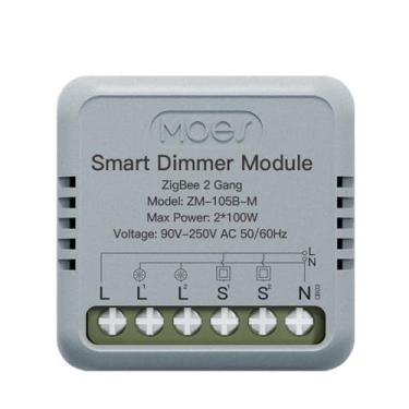 Imagem de Módulo de interruptor inteligente ZigBee Automação residencial portátil DIY Disjuntor Controle de temporização Interruptor de controle de voz compatível com Home e Amazon