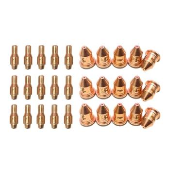 Imagem de Theia Pontas de Plasma e Eletrodo 30 peças Porto Frete Titânio 45 Cortador de Plasma 56576 56811 56255 40Amp (30)