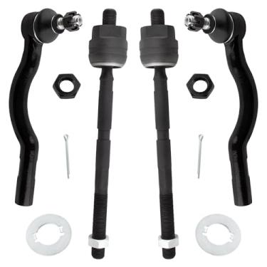 Imagem de YMAUGP 2x Extremidade de haste de direção interna dianteira - EV307, 1x extremidade de haste de direção externa frontal (passageiro) - ES3381, 1x extremidade de haste de direção externa frontal