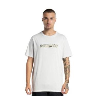 Imagem de Camiseta DC ShoeCO Camo Masculino - Off White-Masculino
