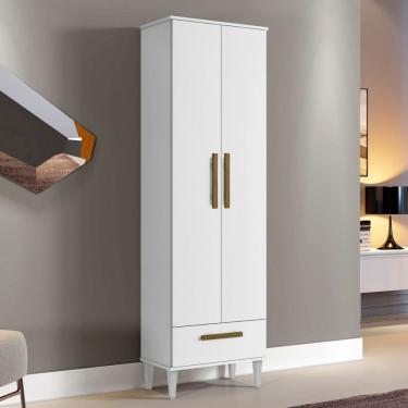 Imagem de Armário Multiuso Natal 2 Portas 1 Gaveta Branco - Kaiki Móveis