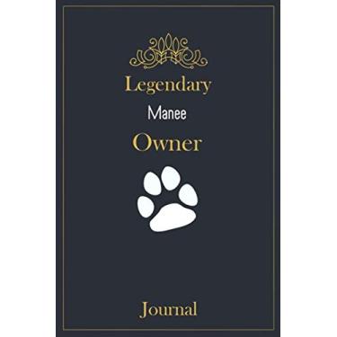 Imagem de Diário lendário do proprietário de manee: um elegante diário forrado com manee preto, dourado e branco para notas de donos de gatos.