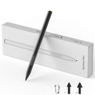 Imagem de Caneta Stylus para Microsoft Surface, com sensibilidade de pressão 4096, botão lateral de borracha, compatível com Surface Pro 12/11/10/9/8/7/7+/6/5/4/X, Surface Go/2/3, Duo/Duo2, Surface Book/2/3