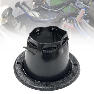 Imagem de Bota de cabo de motor marítimo – Proteção de bota de fios de direção de popa para barco, iate, caiaque, organização de linhas de combustível elétrico, ID de 11,4 cm, 3 peças (preto, 11,4 cm ID)