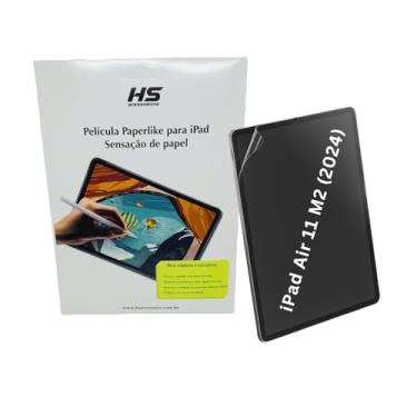 Imagem de Película p/iPad Air de 11 polegadas (M2/ M3) 2024 2025 Paper Like Fosca Sensação de Papel Anti Reflexo/Não Marca dedo Proteção Contra Riscos C/Encaixe Perfeito p/Escrita Desenho