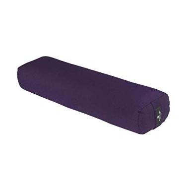 Imagem de Hugger Mugger Junior Yoga Bolster (ameixa) | Travesseiro retangular pequeno | Firme e de suporte | Feito à mão | Feito nos EUA