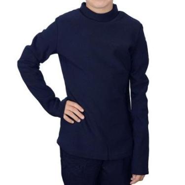 Imagem de Blusa Térmica Infantil Feminina Facinelli Pixe Love Marinho - 830117-Feminino