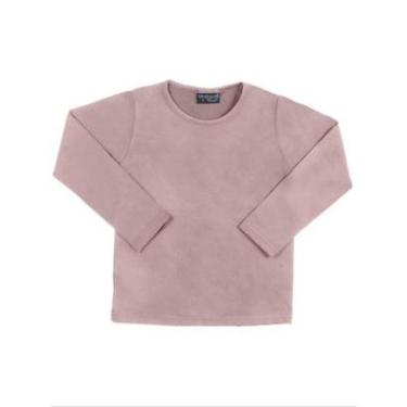 Imagem de Blusa Infantil Menina Mangas Longas Térmica Com Encaixe Dedo Rosa Tam 1 a 12 - Vrasalon-Feminino