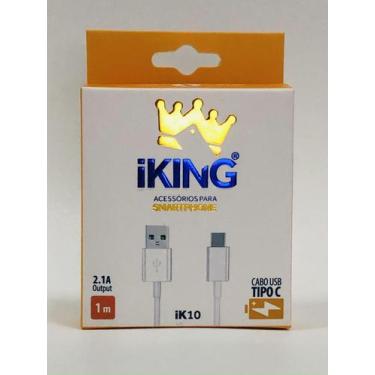 Imagem de Cabo de Dados Carregador Tipo-C iK10 2.1A - iKing