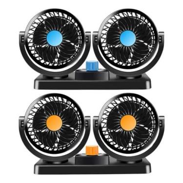 Imagem de Ventilador De Carro 12v Duplo Resfriamento Cabeça Forte - cemtec, Alea