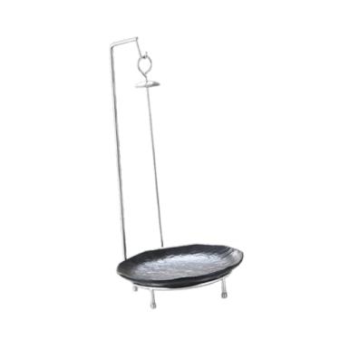 Imagem de Generic Suporte para cabide de kebabs, suporte para espetos de peru, grelha, suporte vertical para churrasco, suporte para carne, salsicha, churrasco, Preto