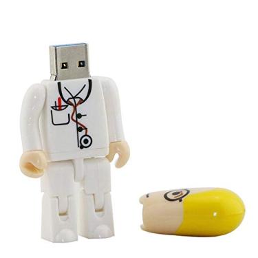 Imagem de Pen Drive USB 8GB Doctor Model 3.0 Pen Drive Armazenamento de Dados Pen Drive Pen Drive Pen Drive USB Drive USB 3.0 - Branco