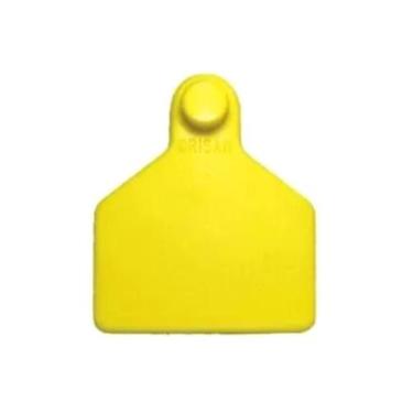 Imagem de Brinco Bovino Amarelo Médio Liso S/ Números Unitário Crisan