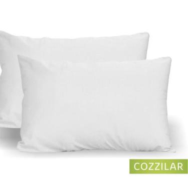 Imagem de Kit 10 Fronha Avulsa Malha Liso 100% Algodão - Cozzilar,  Branco
