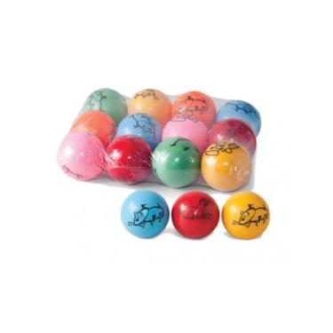Imagem de Bolas de Borracha Lisa Fantasia para Pet 12 Pçs - J. Pet