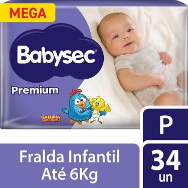 Imagem de Fralda Babysec Galinha Pintadinha Premium Tamanho P 34 unidades, 34, P