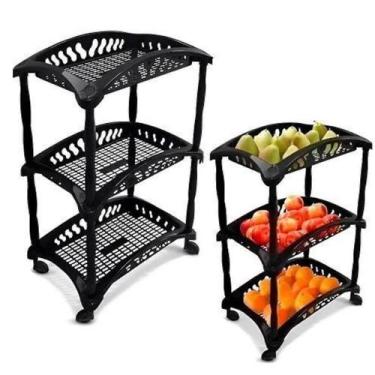 Imagem de Fruteira De Chão Moderna Para Cozinha Com Rodinhas - Store Birochi