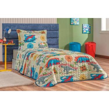 Imagem de Colcha Bouti Kids Dupla Face Cama Solteiro Estampada 2,40 x 1,60m - Jo