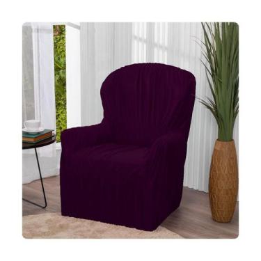 Imagem de Capa Poltrona do Papai 1 Lugar Malha Gel Elasticada Protetor Roxo- Sho