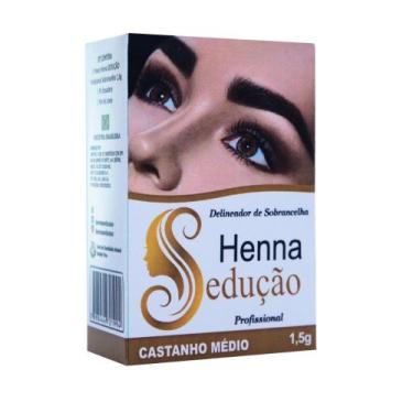 Imagem de Henna seducao profissional design sobrancelha castanho medio - SEDUÇÃO