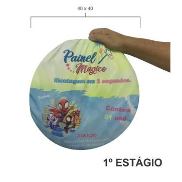 Imagem de Painel Mágico para decoração de festas infantis - Tema: Homem aranha c