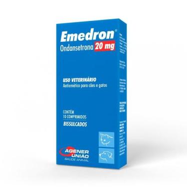 Imagem de Antiemético Emedron 20mg para Cães e Gatos com 10 Comprimidos - Agener