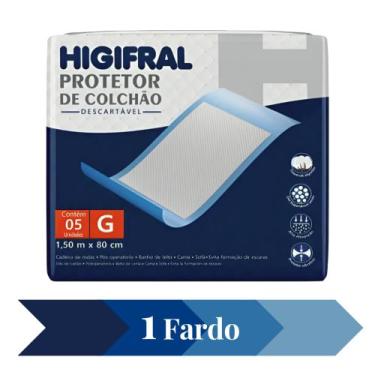 Imagem de Protetor Colchão Lençol Descartável Geriátrico - Higifral