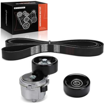 Imagem de A-Premium Kit de substituição de componentes de transmissão de correia serpentina para Dodge Ram 2500/3500 Pickup 1997-2002, 5.9L V8, 8.0L V10 GAS OHV naturalmente aspirado