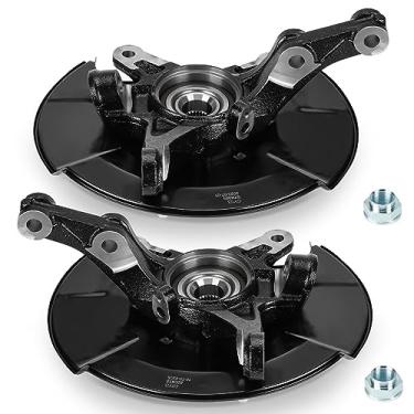 Imagem de Junta de direção dianteira direita e esquerda e conjunto de cubo de rolamento de roda compatível com Honda Civic 2006-2011, substituição para 698-450, 698-451