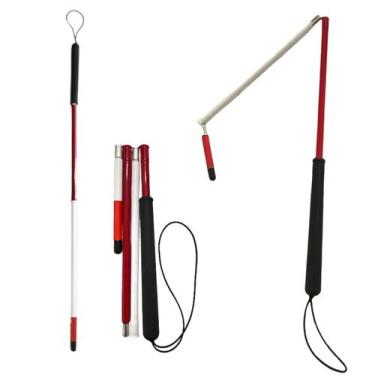 Imagem de Bengala Dobrável Guia Alumínio P/ Deficiente Visual Cegos - Alo, M, Ve