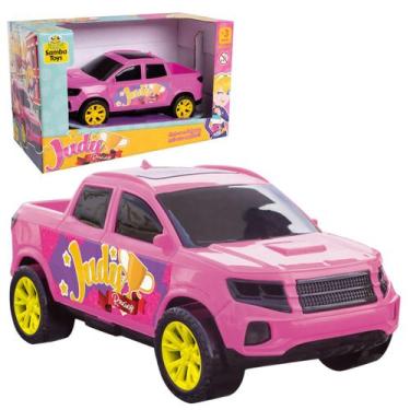 Imagem de Carrinho De Brinquedo Rosa / Lilás Pick Up Menina Princesa - Samba Toy