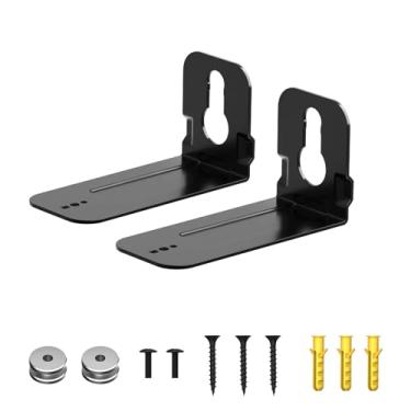 Imagem de NSFKCED Kit de suporte de fixação de parede para Samsung Soundbar N950 MS750 MS751 HW-N400 HW-MS650 HWMS650, barra de som preta, suporte de parede com acessórios
