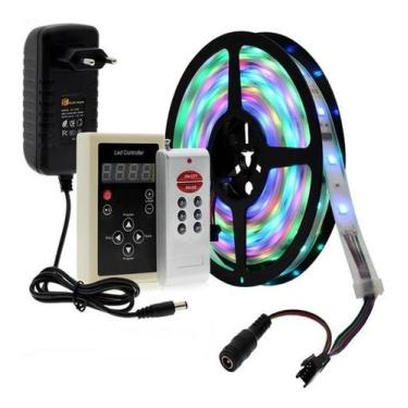 Imagem de KIT Fita LED 6803 Digital RGB 328 Funções Silicone IP67 Prova D'água 1