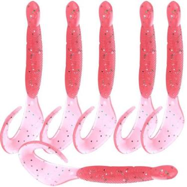 Imagem de 6 Iscas Artificiais Grub 12cm 9.2g Robalo Tucunaré Trairão Cachorra Do