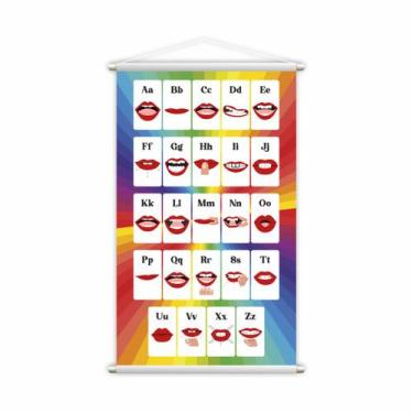 Imagem de Bocas Colorido Banner Escolar Ensino Pedagógico Grande - PlimShop