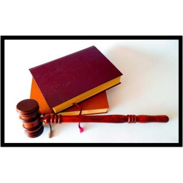 Imagem de Quadro Decorativo Direito Advogados Martelo Livro Lei Escritórios Quar