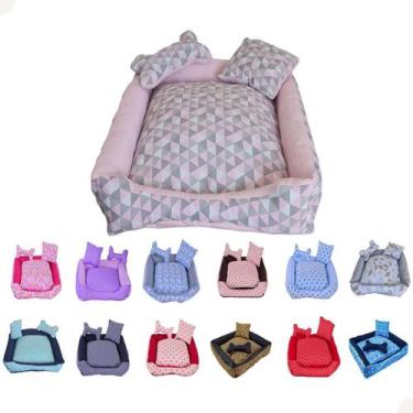 Imagem de Kit Cama Caminha Pet Para Cachorro Lavável  Tamanho GG - Confortpet, L