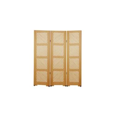 Imagem de Biombo Ripado 45 3 Folhas c/ 06 Pezinhos - ComercialMasul