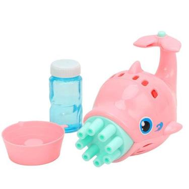 Imagem de Lança Bolhas De Sabão Golfinho Colors A Pilha - Zein, Rosa